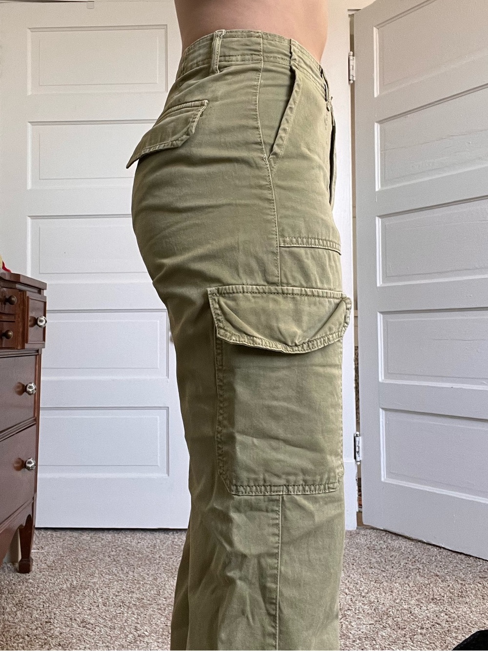 Zara green cargo pants